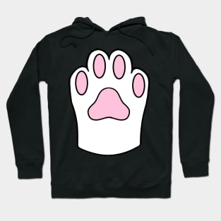 White Cat Paw Hoodie